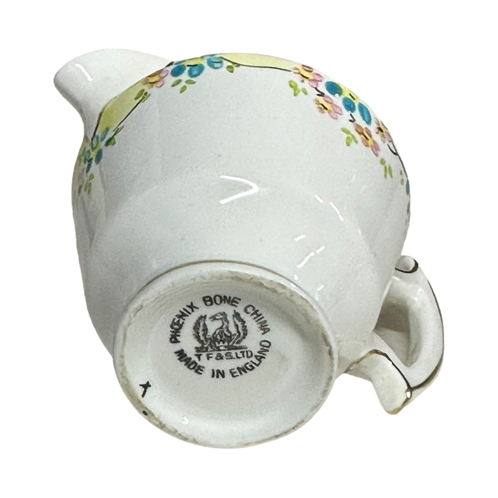 Thomas Forester & Sons England Creamer + Open Sugar Bowl Set Bone China Phoenix
