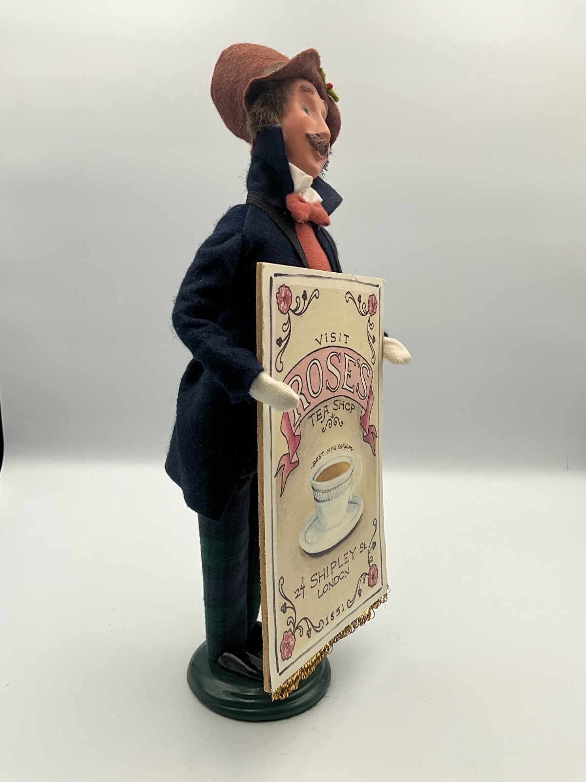 Byers Choice 2010 Rose’s Tea Shop London Sandwich Board Tea Man
