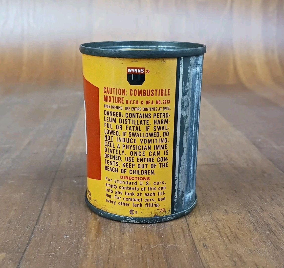 NOS Wynns Top Oil For Gas Additive Can Friction Proofing – 4oz