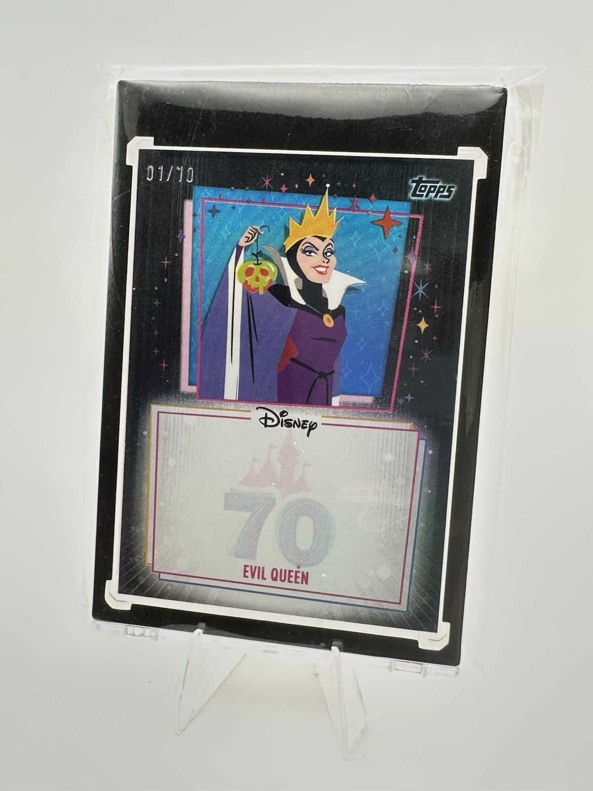 Topps Disneyland 70th Anniversary Evil Queen Auto Opportunity Black 1/10 Alpha