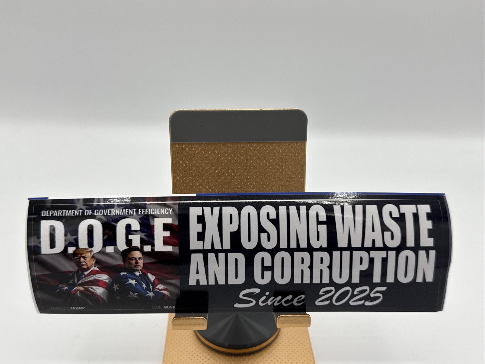 DOGE Department of Government Efficiency Bumper Sticker Trump Musk 7” x 2”