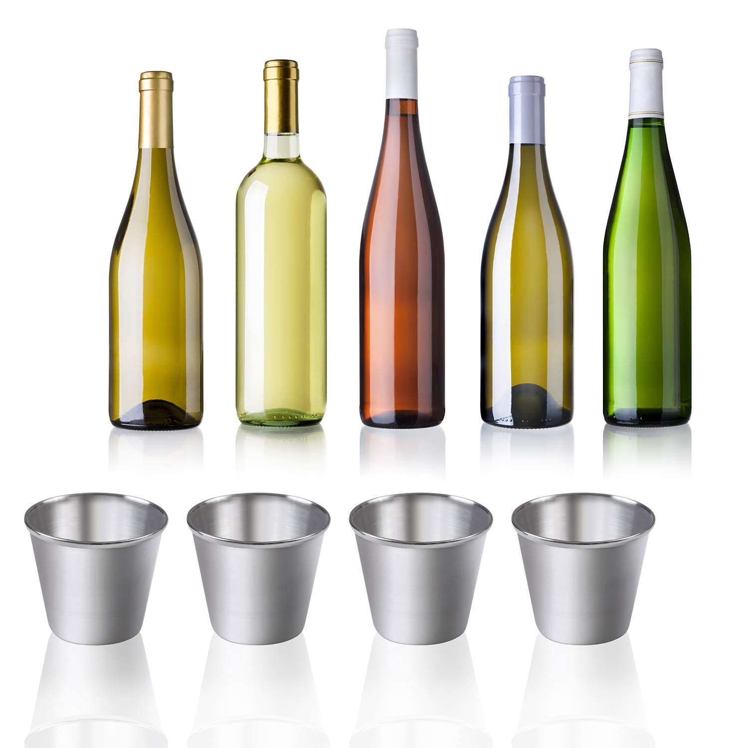 12 Pieces Stainless Steel Shot Cups Stainless Steel Shot Glass Drinking Tumbler