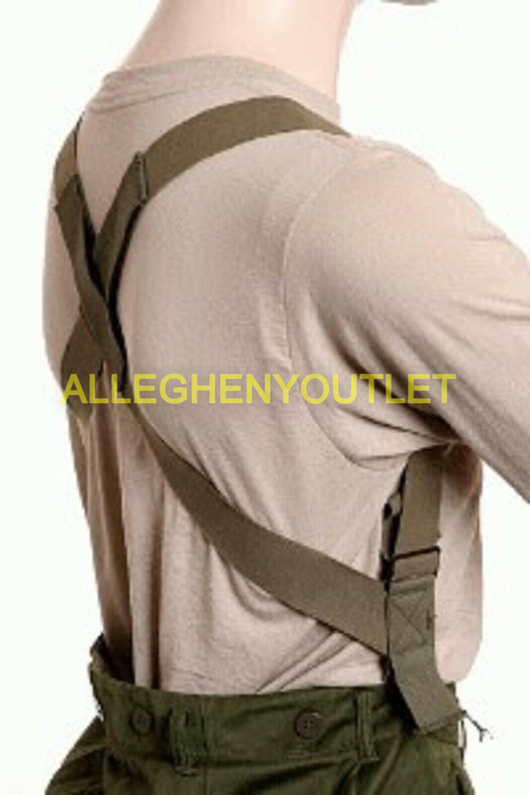 NEW USGI MILITARY ARMY M1950 SUSPENDERS OD GREEN Trouser / Pants BDU DCU Uniform