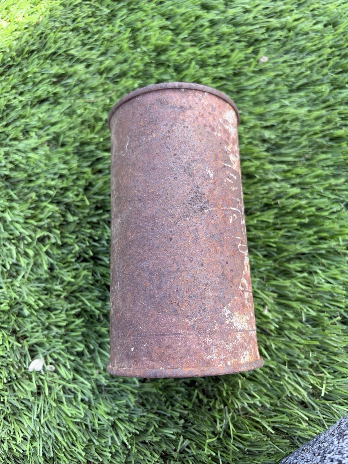 WW II (1939-45) German Original Field Gear Metal Container Militaria Collectible