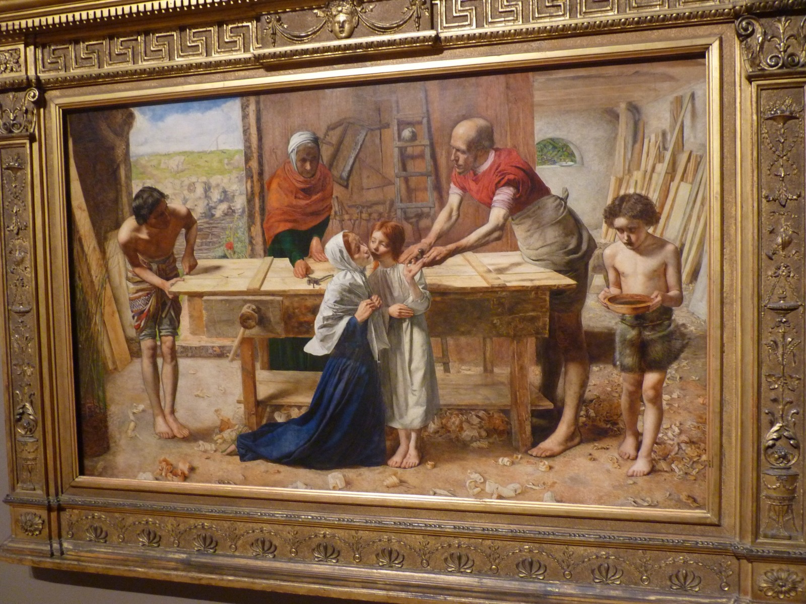 Christ in the House of His Parents Millais 1850 Vintage Art Reprint Wall Art