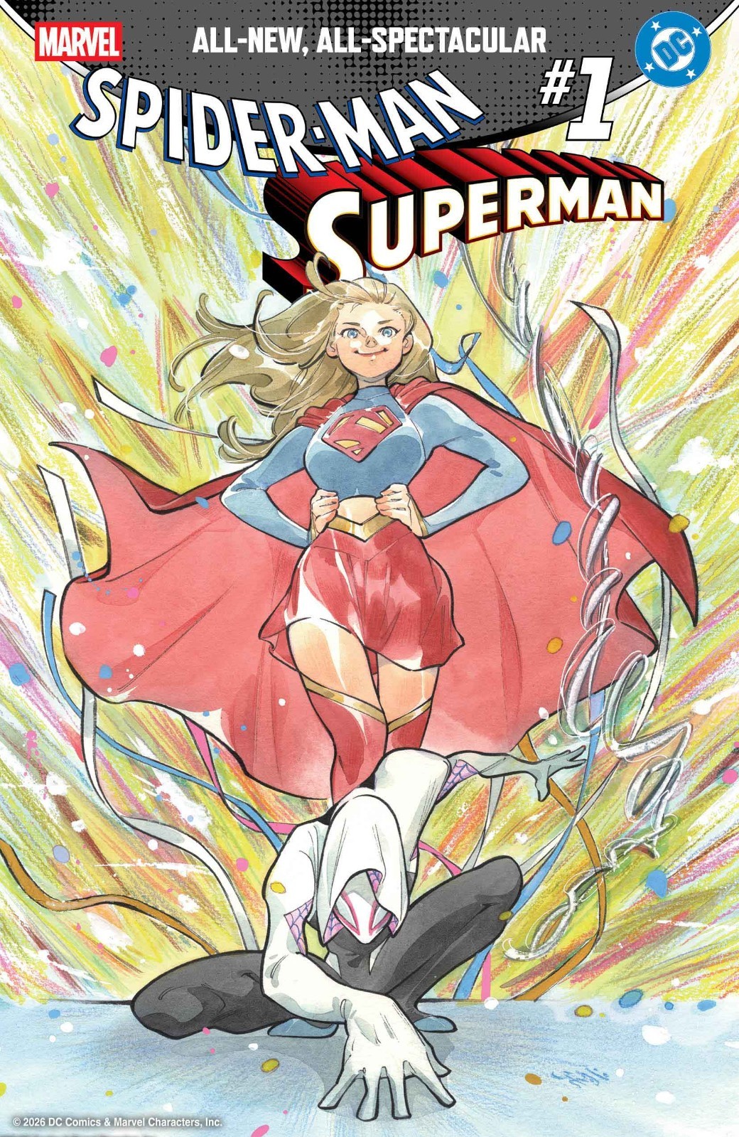 MARVEL/DC: SPIDER-MAN/SUPERMAN #1 PEACH MOMOKO VARIANT (MARVEL COMICS 2026)