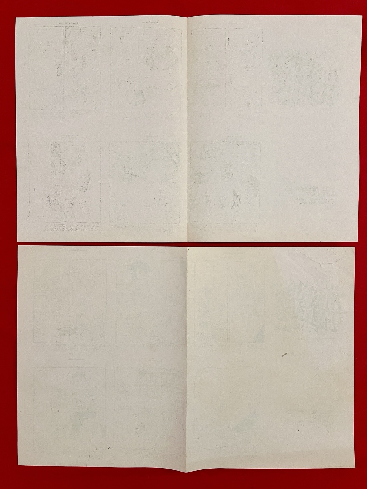 1977 DENNIS the MENACE Original PRODUCTION ART Newspaper Comics HANK KETCHAM