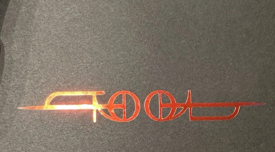 New TOOL Logo Shiny Red Foil Permanent Decal Sticker Vinyl Handmade 4”