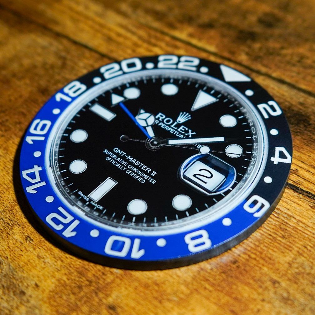 Rolex GMT-Master II SPRITE PEPSI ROOTBEER BATMAN Coaster Set Bar Mancave Gift