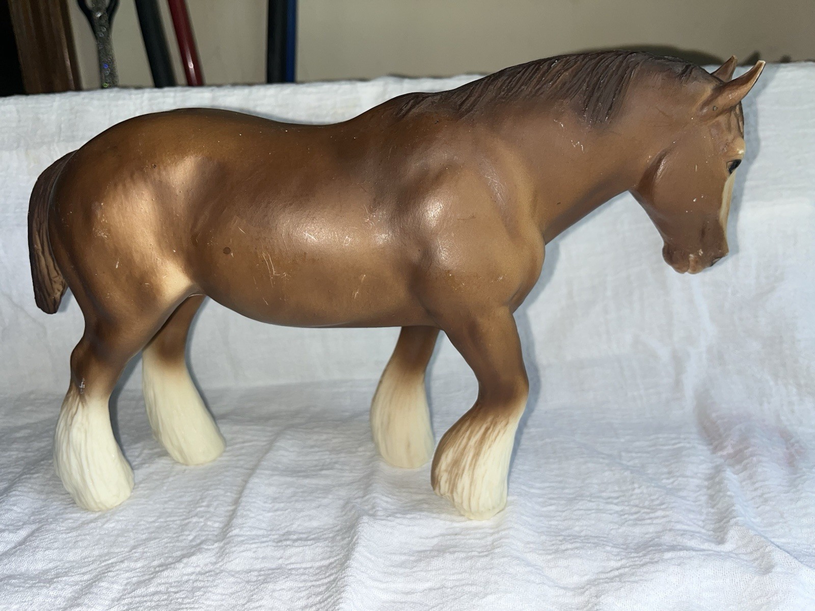 Breyer #96 Shire Honey Sorrel Mare 1970s C. Hess Traditional USA Mark Vintage