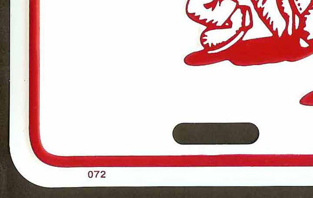 Vintage Keep On Truckin License Plate Embossed Metal Auto Tag — New Old Stock