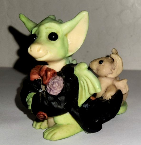 1995 Whimsical World Of Pocket Dragons „1’ll Be The Groom“ Figure Real Musgrave