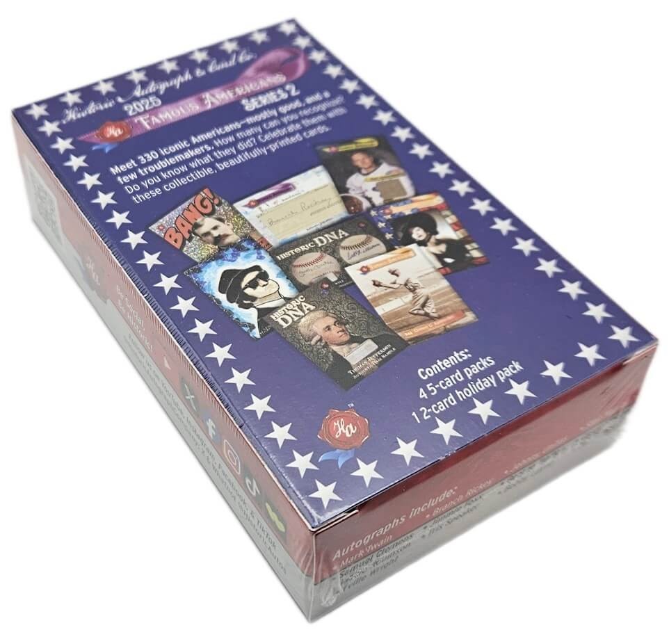 2025 Historic Autographs Famous Americans Series 2 Trading Cards Hobby Box