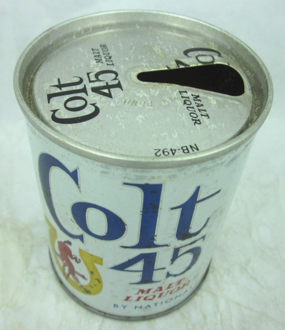 Colt 45 MALT LIQUOR 8oz beer can vanity lid National Brewing Baltimore MD