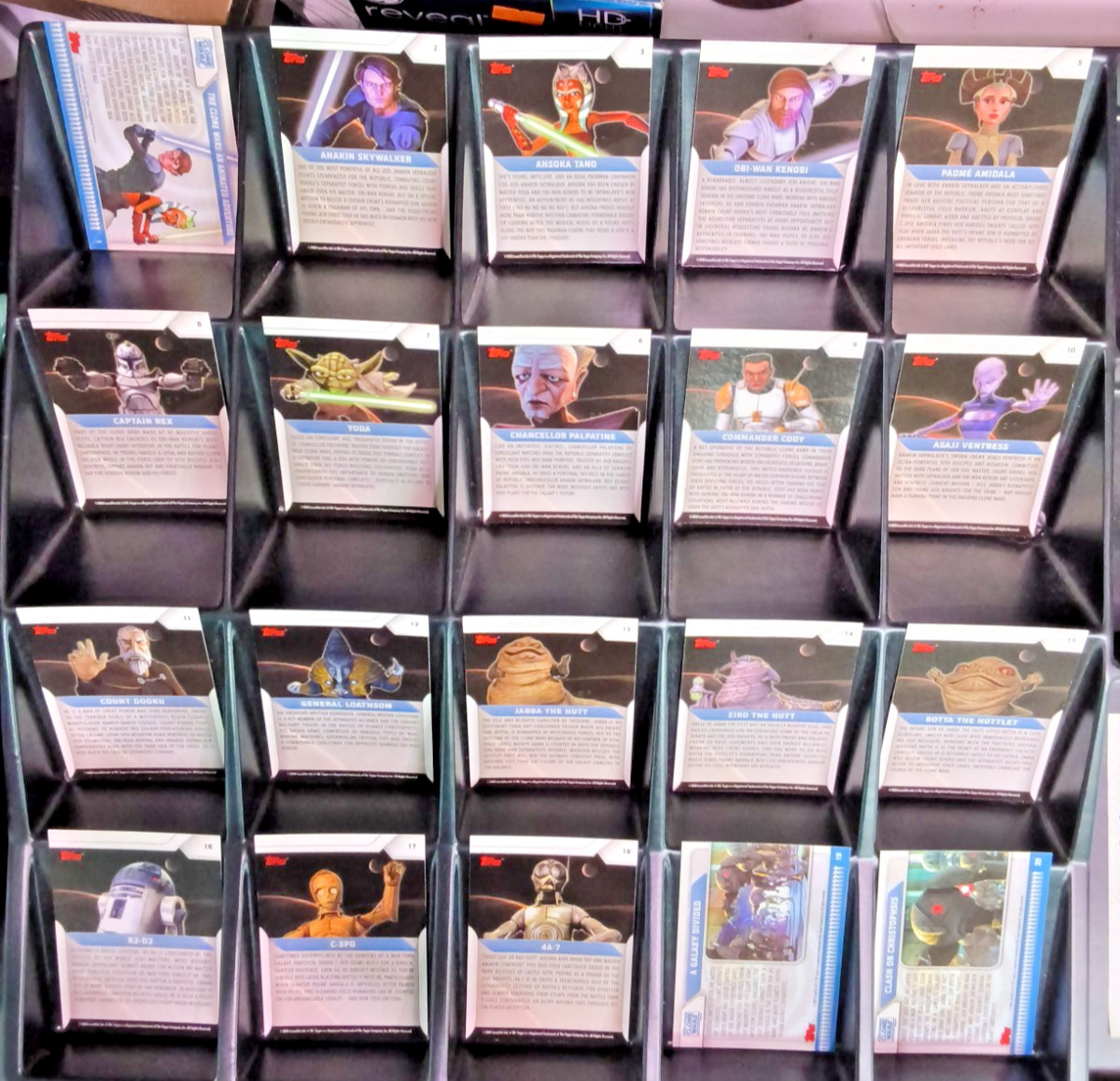 2008 Topps Star Wars: The Clone Wars Checklist Highlights (1–90