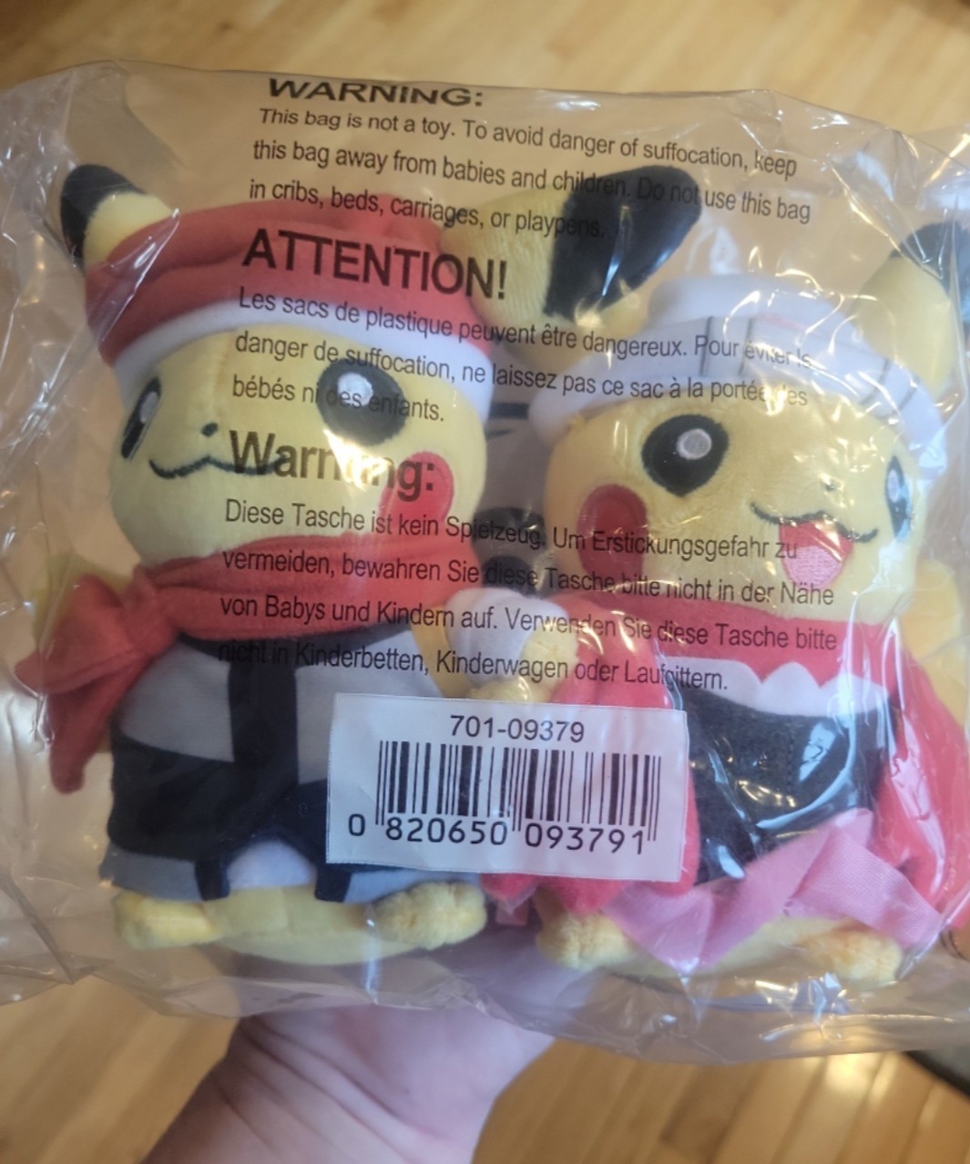 Pokémon Center Sinnoh Region Pikachu 8 inch Poké Plush NWT