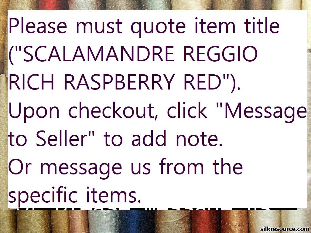 Silkresource Sample Swatch PLEASE QUOTE TITLE in „NOTE TO SELLER“ 3×3 inches 5Y