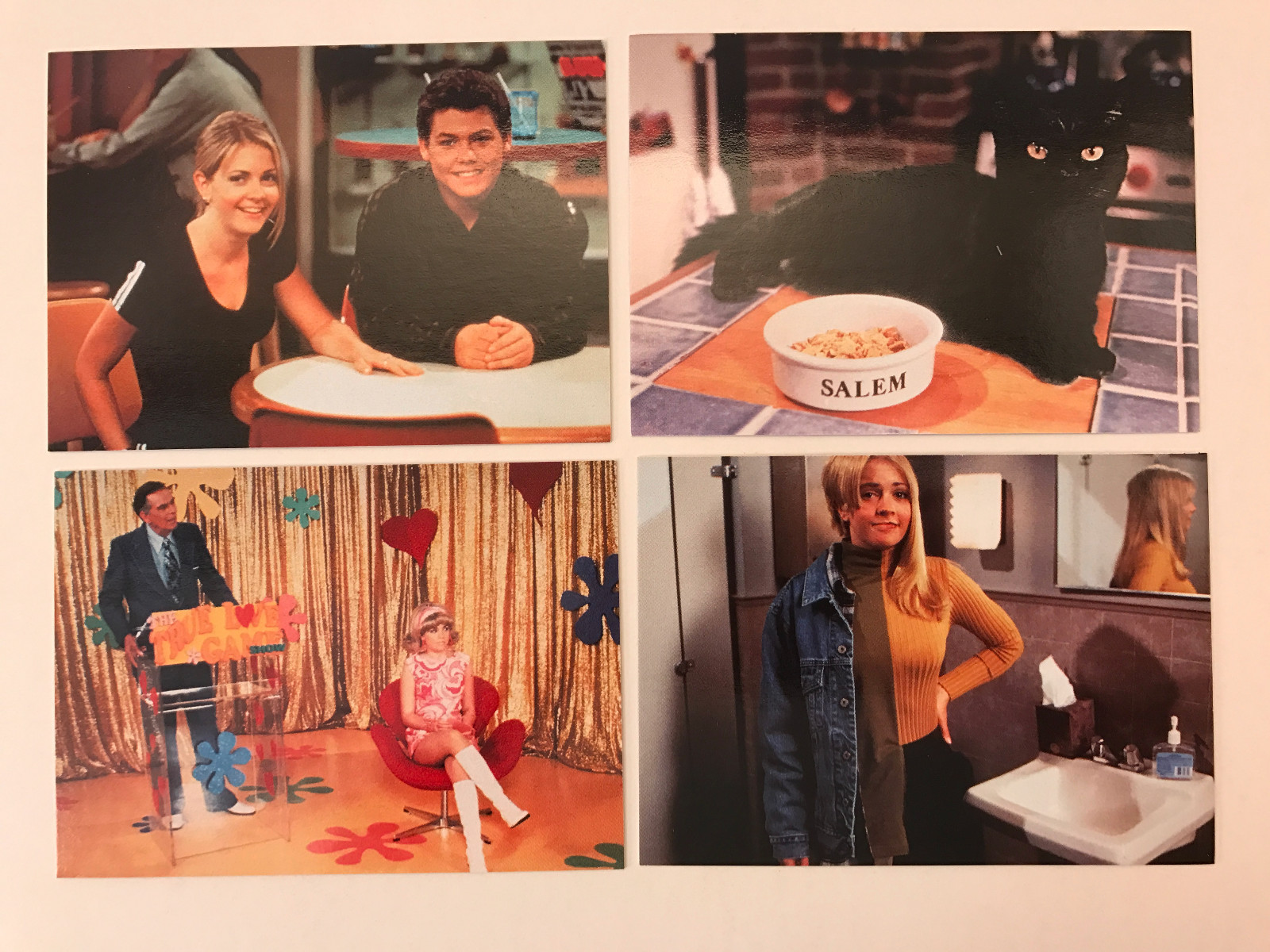 SABRINA THE TEENAGE WITCH TV Complete Base 72 Card Set & 6 Prism Chase + PROMO