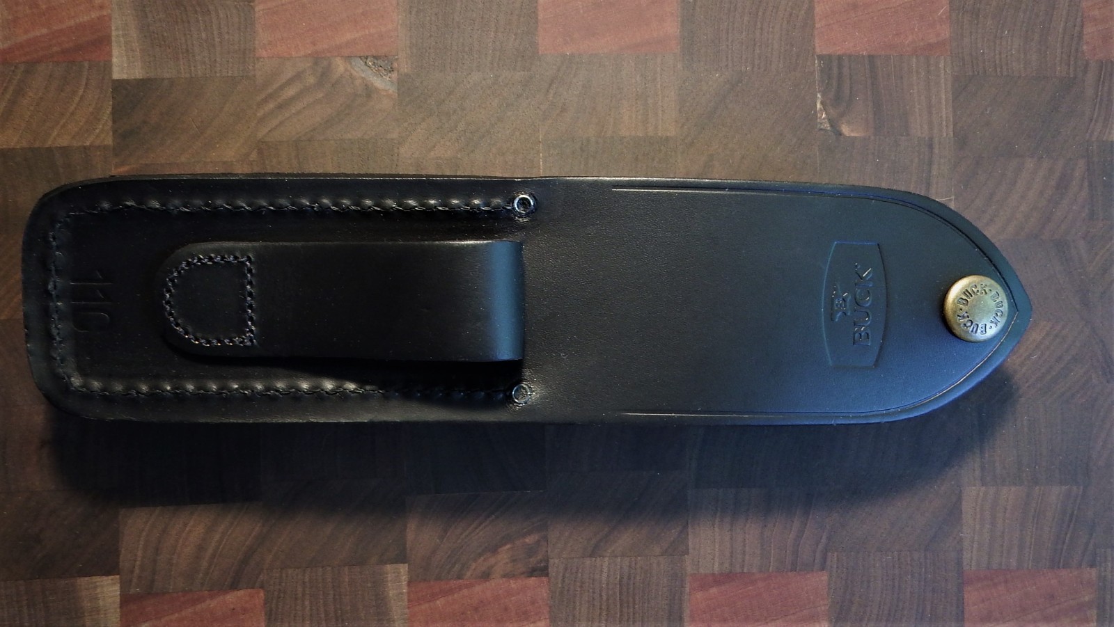 Buck Knives Authentic Buck 110 Black Leather Sheath