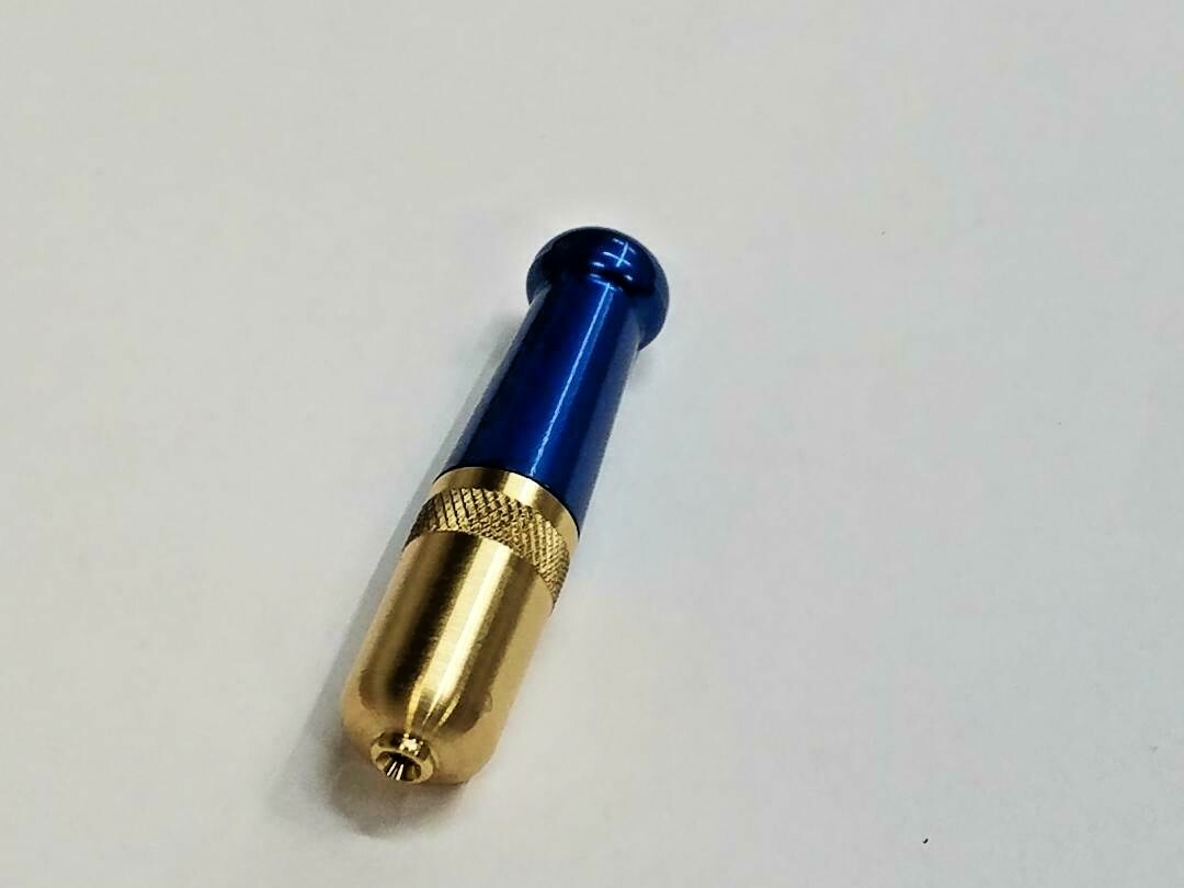 BRASS / BLUE ZEPPELIN PIPE* MADE IN USA* SNEAK A TOKE *HIGH QUALITY * SOLID