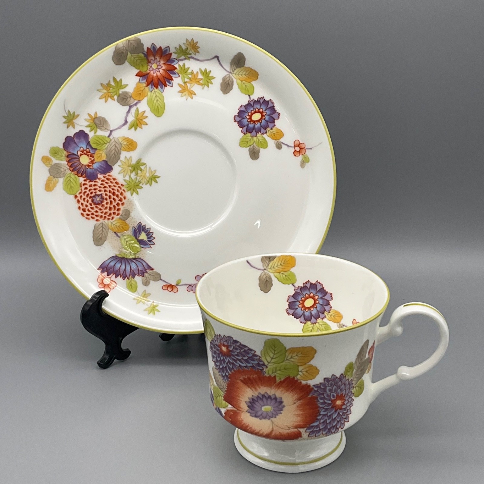 Footed Cup & Saucer Set Peony (A6051, Bone China) by MIKASA 388753