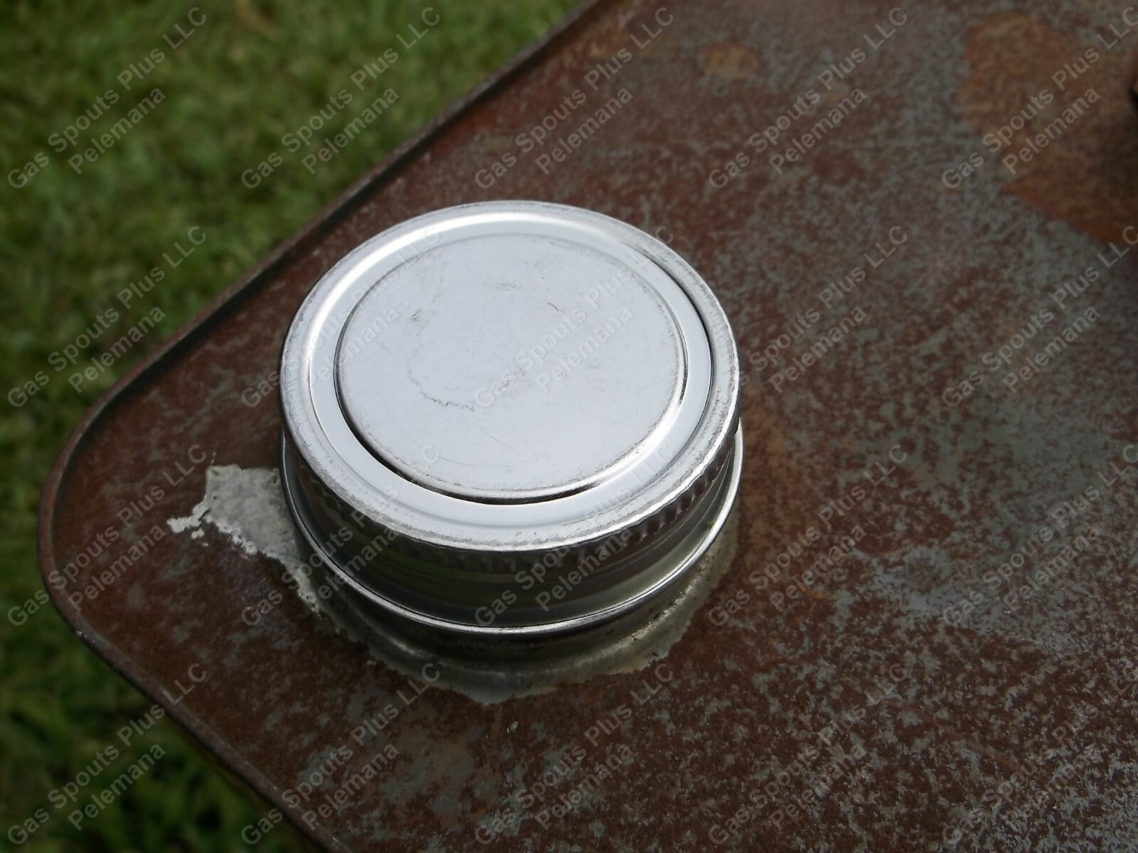 2-Pack 1-3/4″ Steel Caps Gallon Qt Oil Can Gas Eagle Delphos 1.75 inch Metal Lid