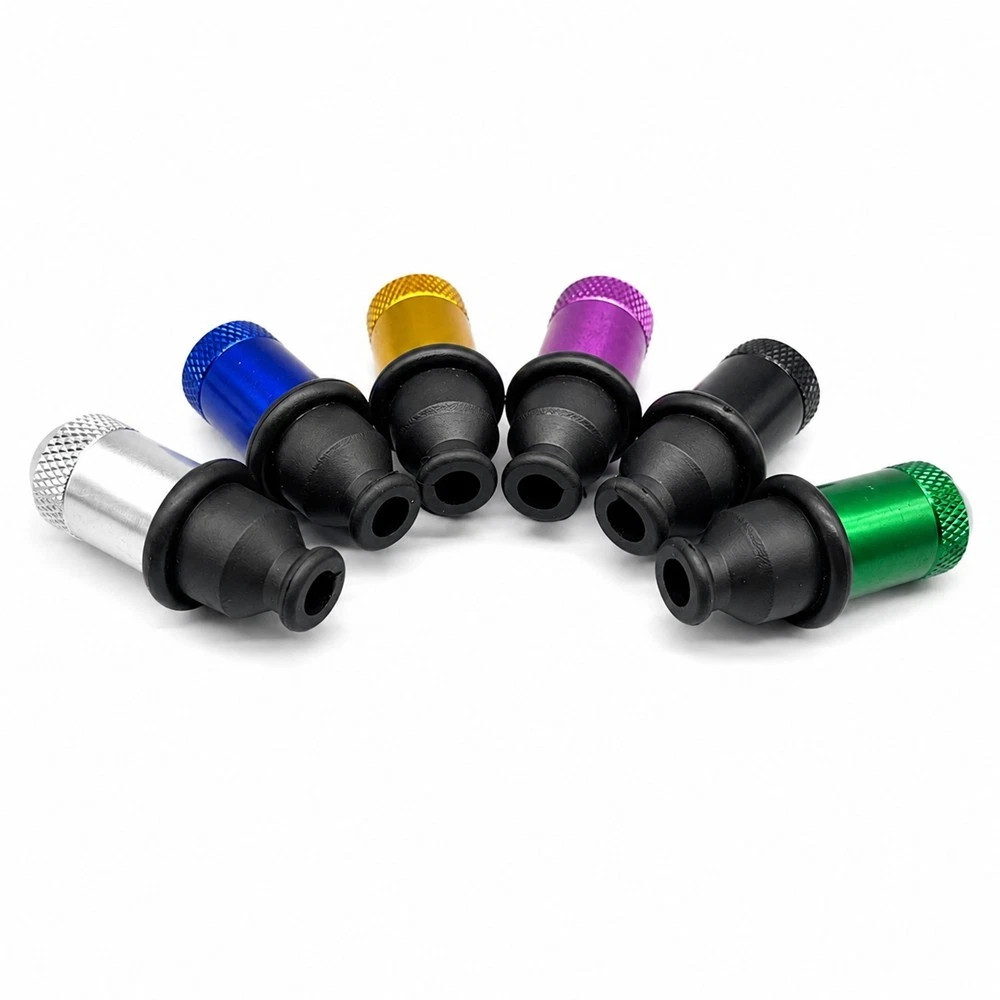 6 Pack Mini One Hitter Metal Tobacco Portable Smoking Pipe With Cleaning tools
