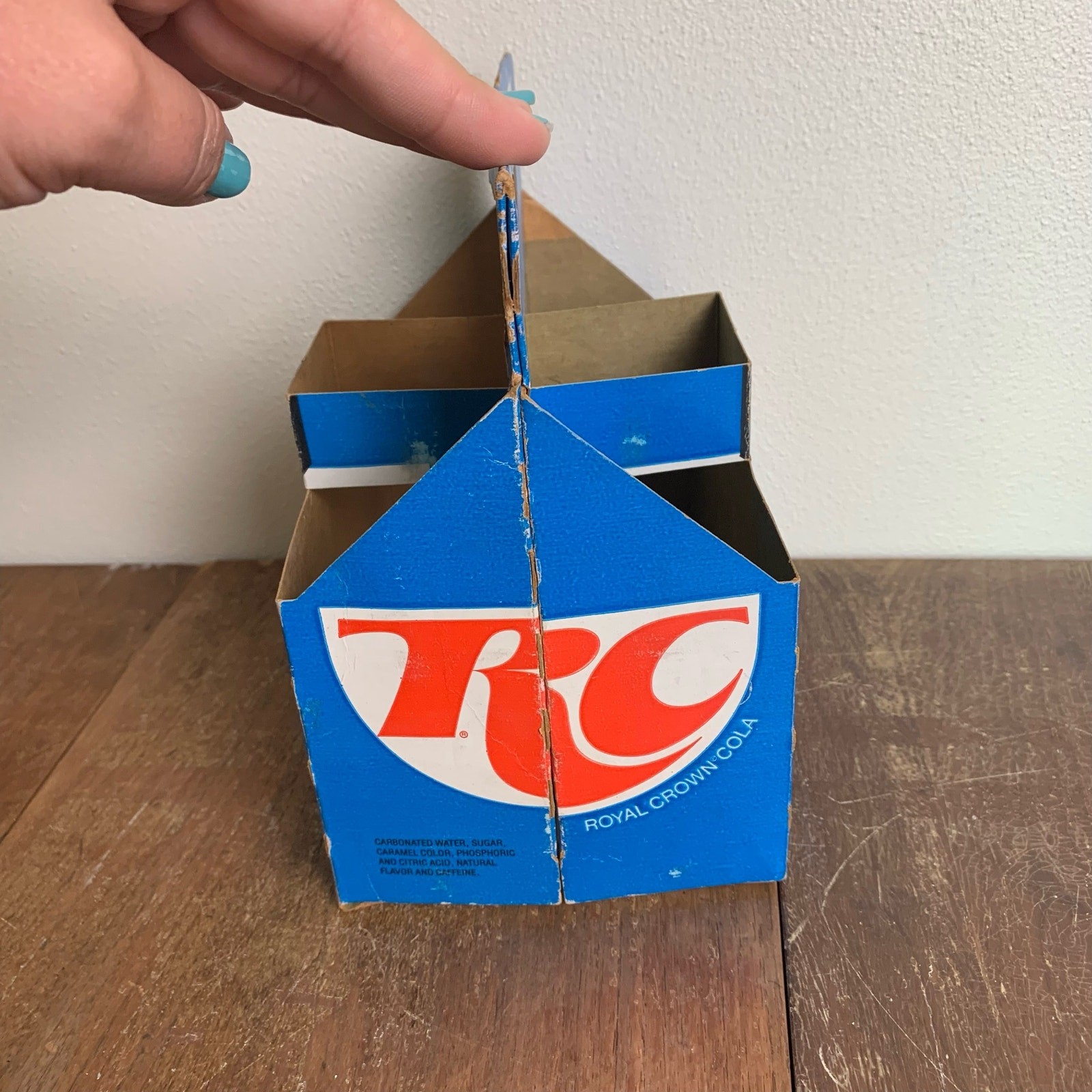 Vintage soda pop bottle carton Me and My RC Money Back Bottles case carrier