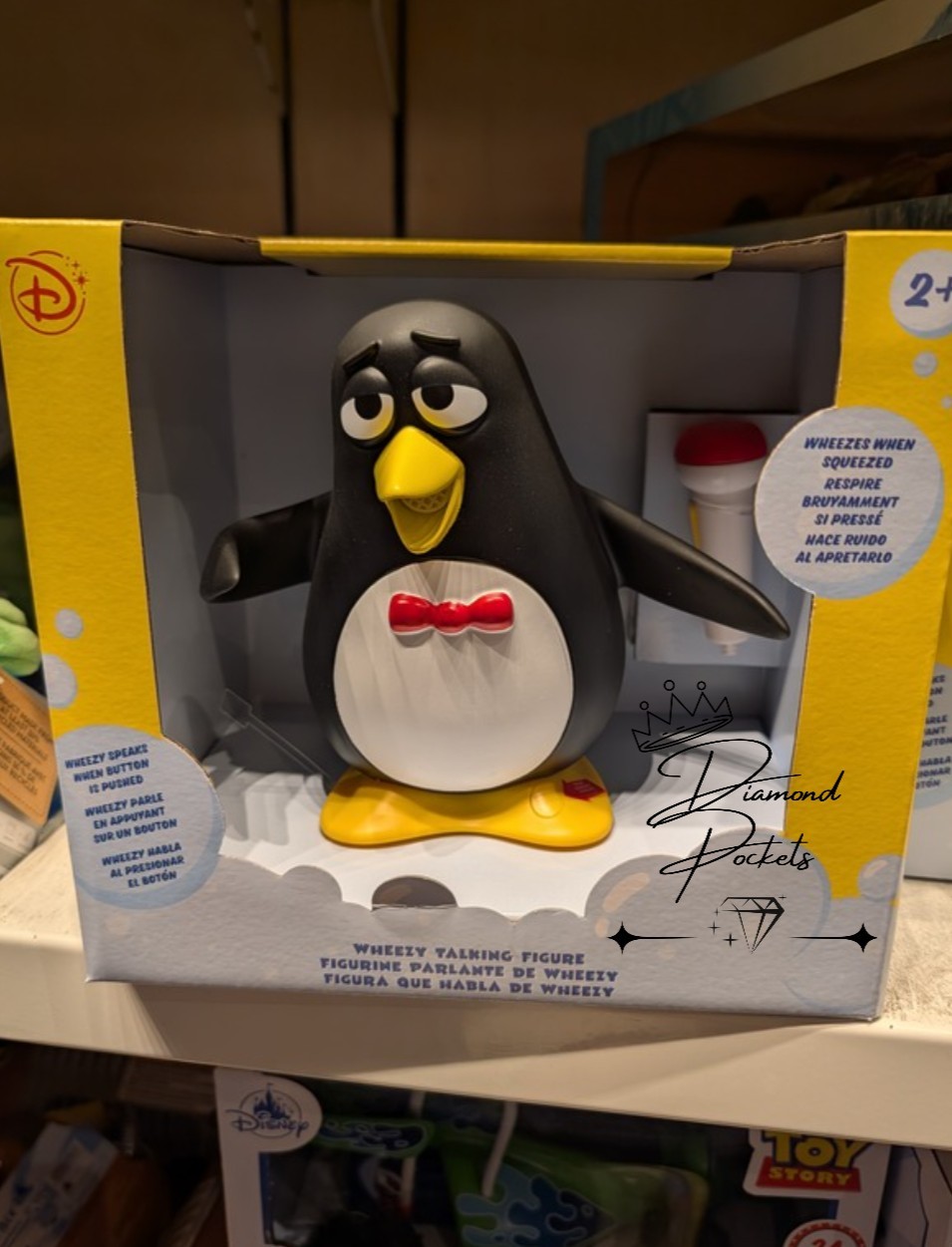 NEW🌟2026 Disney Parks Toy Story Pixar Wheezy Penguin Squeeze Figure