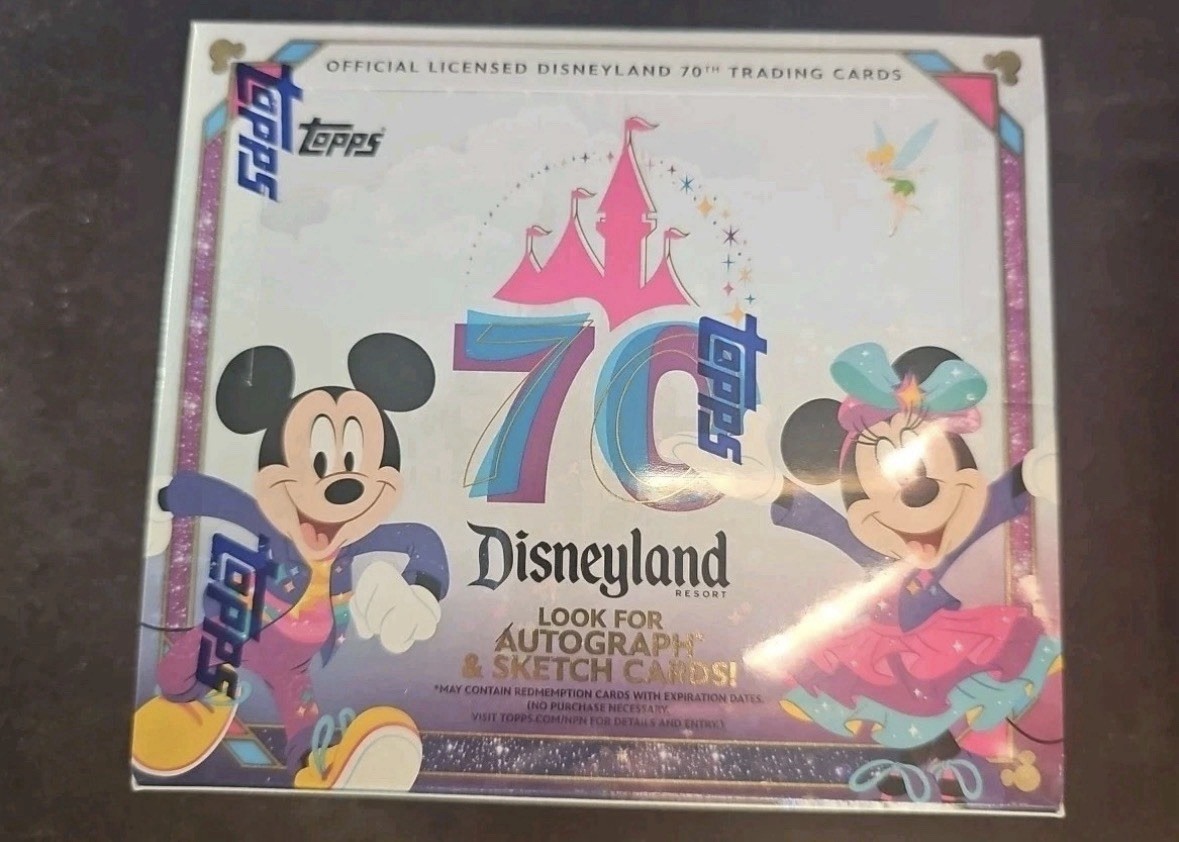 2025 Topps Disneyland 70th Anniversary Hobby Box Factory Sealed Brand New!
