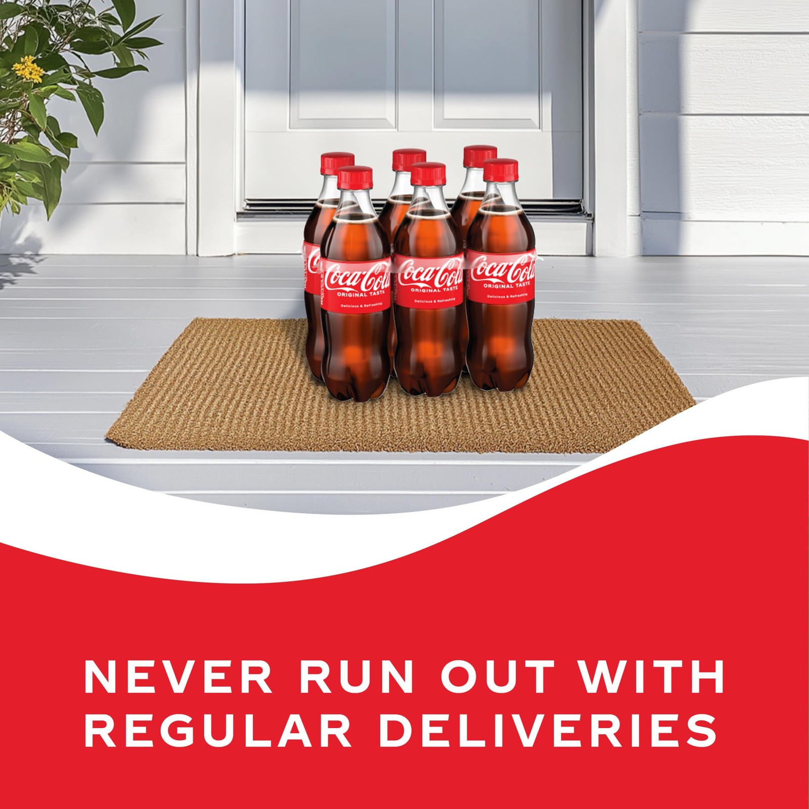 Coca-Cola Soda Soft Drinks, 16.9 fl oz Fl Oz (Pack of 6), regular