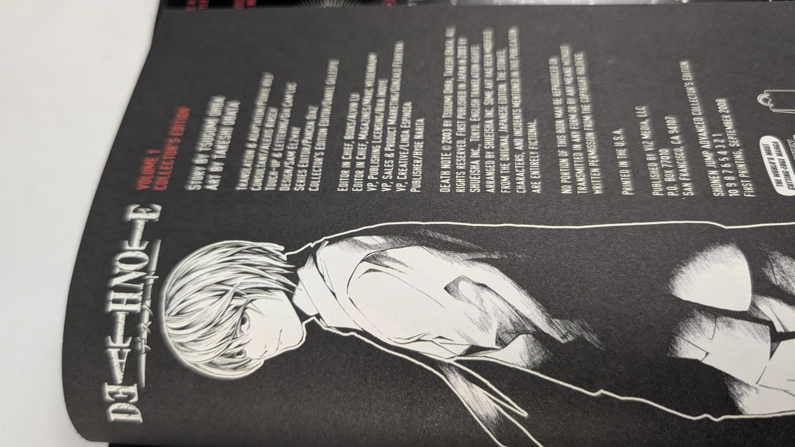 Death Note Collector’s Edition Vol 1 English Manga (2008 Hardcover)