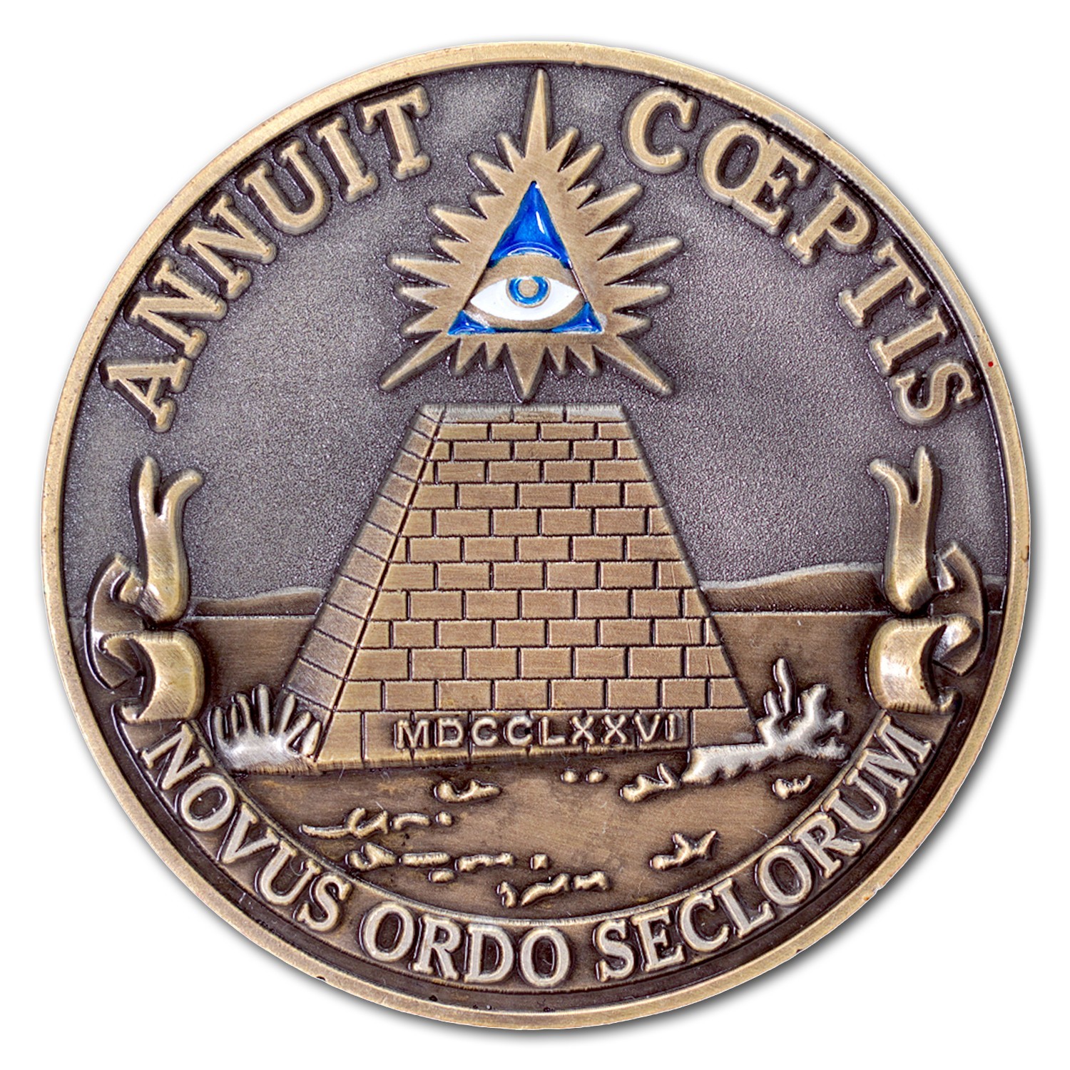 Great Seal of The United States of America Flip Collectible Challenge Coin