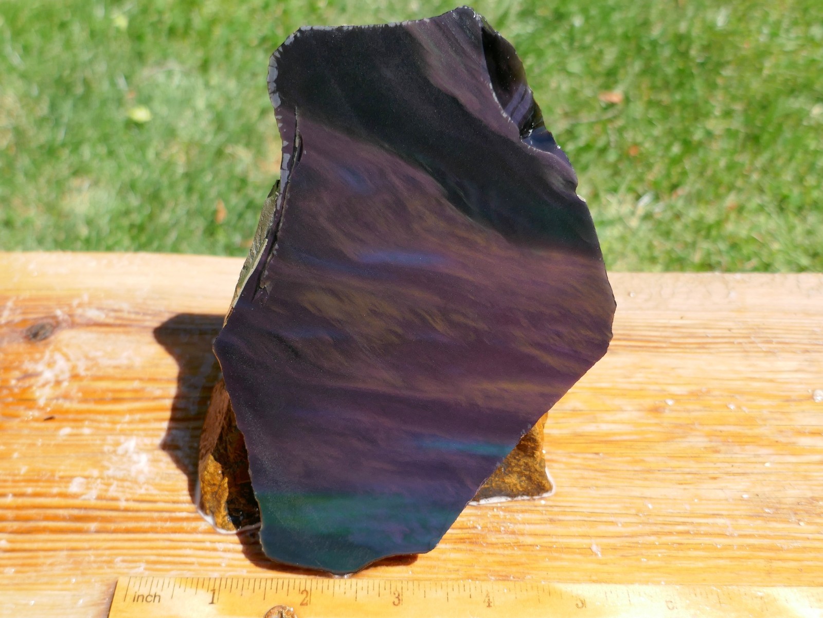 TCR Velvet Obsidian*Rough Slab 202g – Multi – Color Flash | Mexico