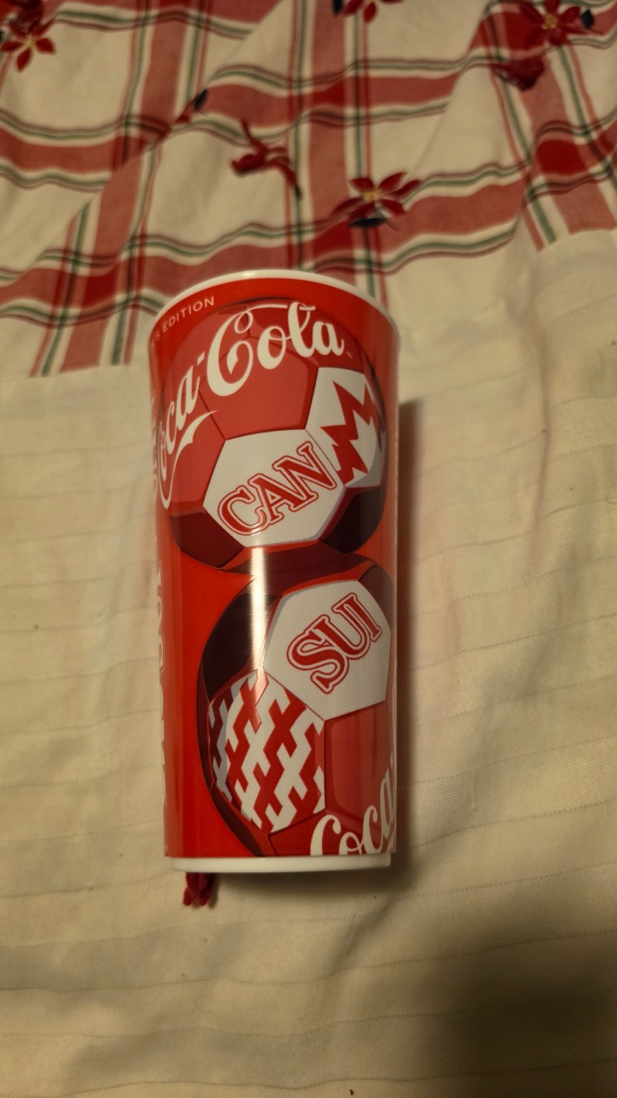 FIFA World Cup 2026 Coca Cola Canada vs Switzerland RARE Collectors Reusable Cup