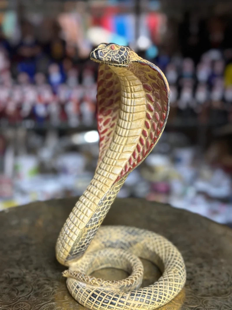 Authentic Ancient Egyptian Antiques Cobra Statue Of Protection Goddess Egypt BC