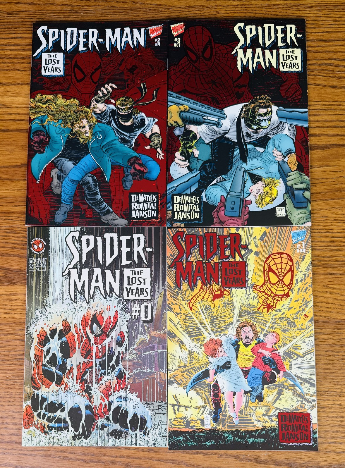 SPIDER-MAN THE LOST YEARS #0-3 COMPLETE SET 1995 1996 Marvel 1 2 Comic Books NM