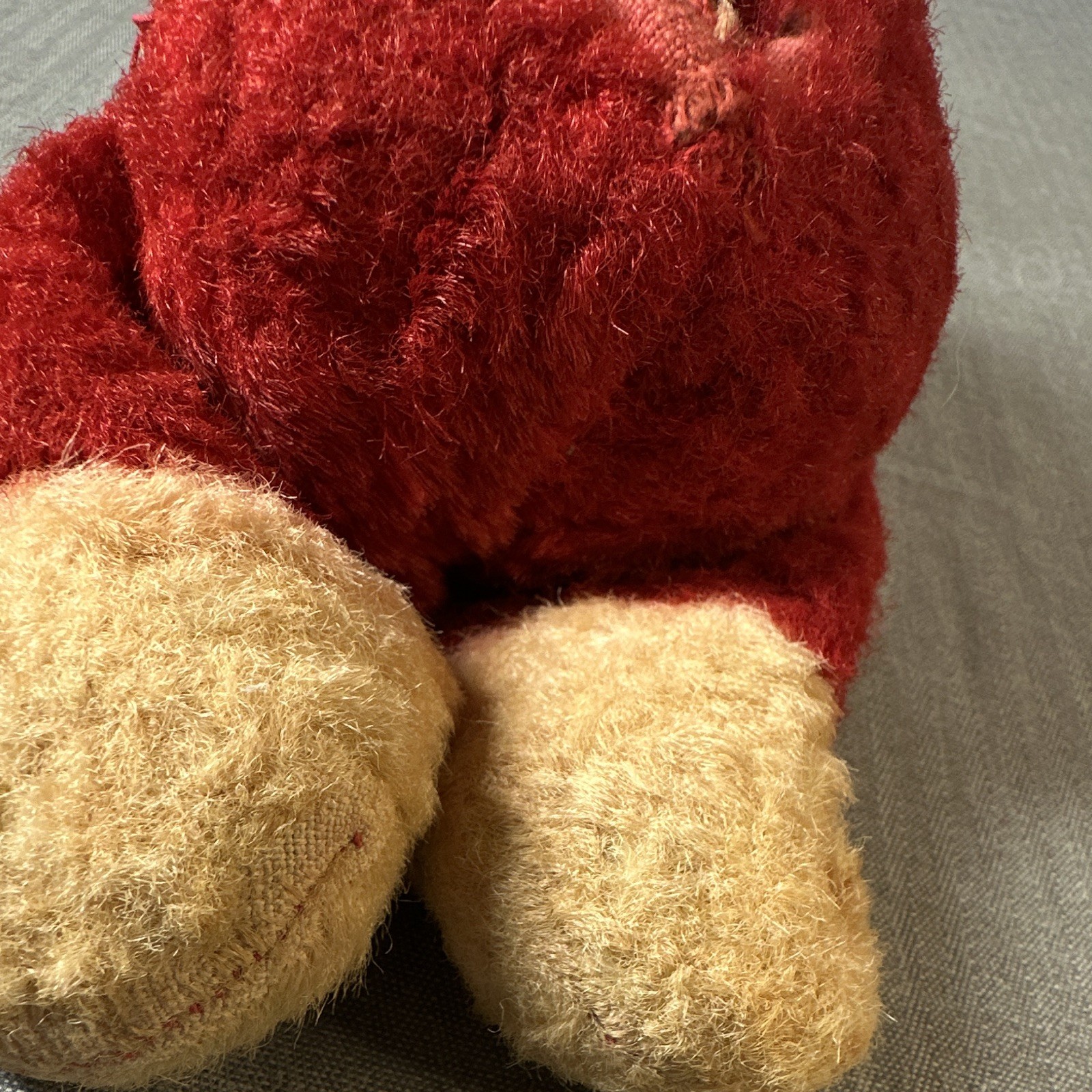 1955 Vintage Knickerbocker Musical Santa Baby Plush Christmas Toy Music Box