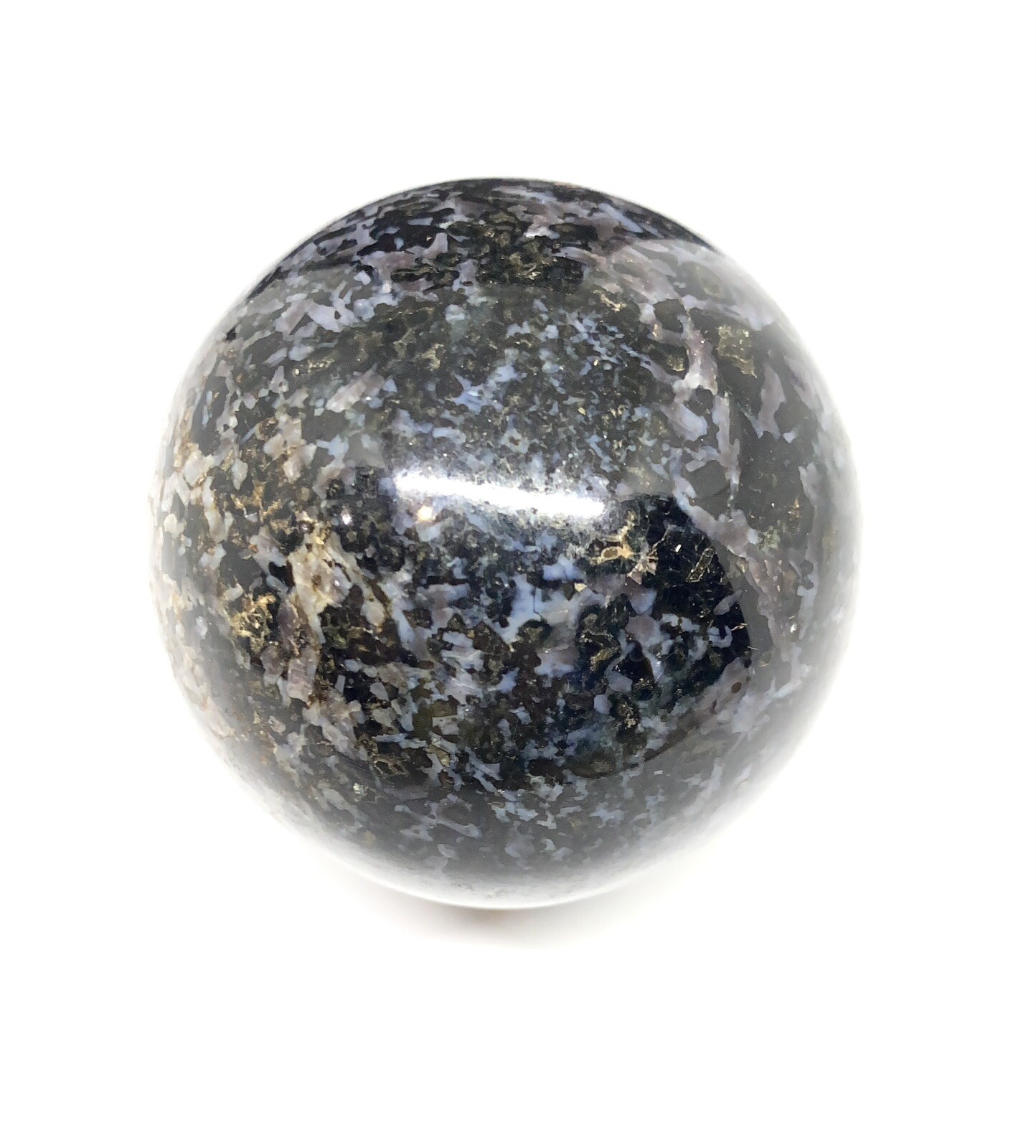 Indigo Gabbro (Mystic Merlinite) Sphere From Madagascar 374g 61mm