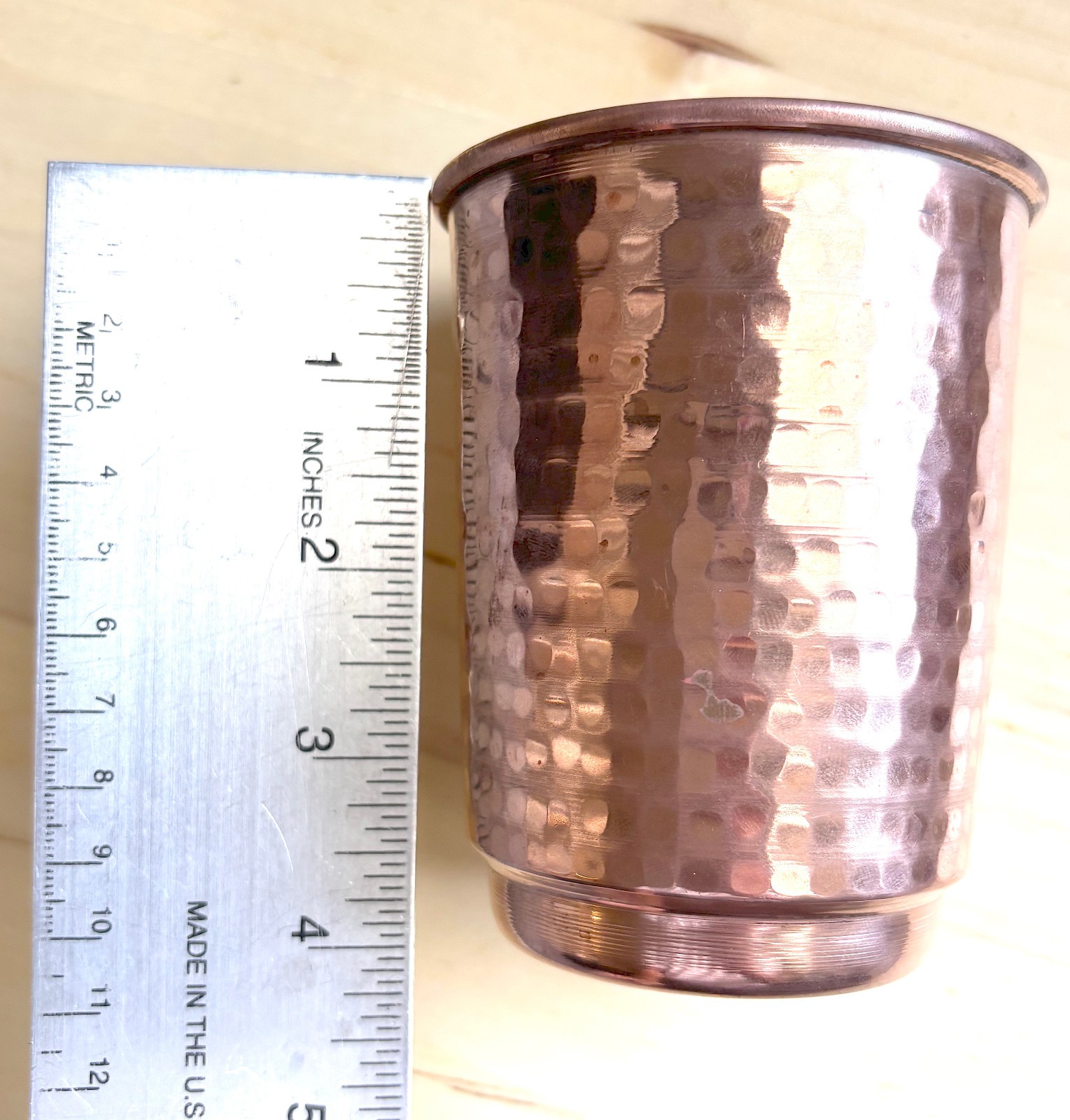 Solid Copper Cup Mug for Drinking Water Pure Copper Drinkware Fast USA Shipping