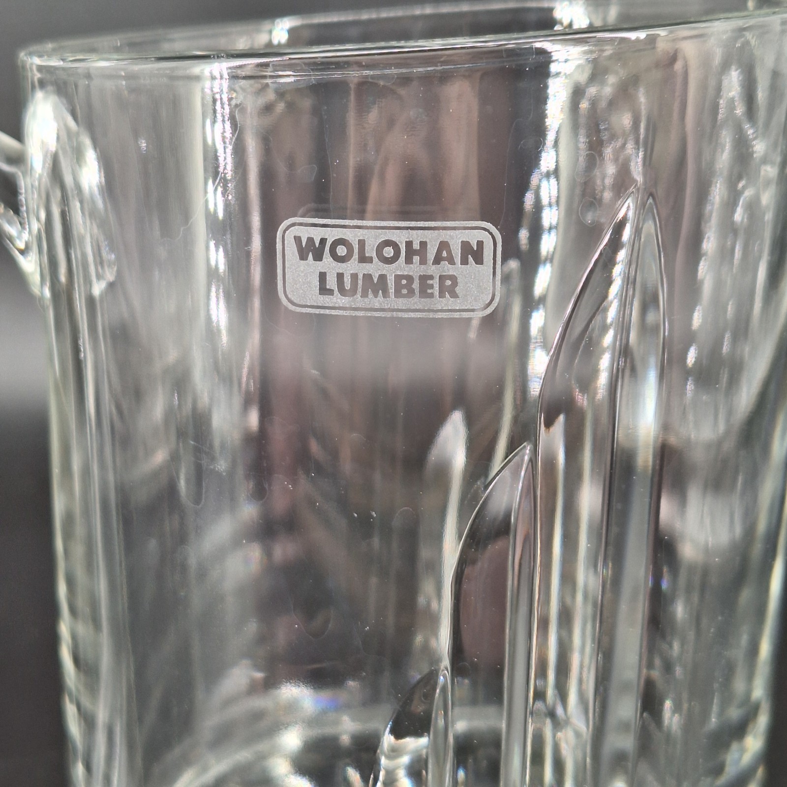 Luminarc Verrerie D‘ Arques Glass Pitcher w Spout Etched Wolohan Lumber