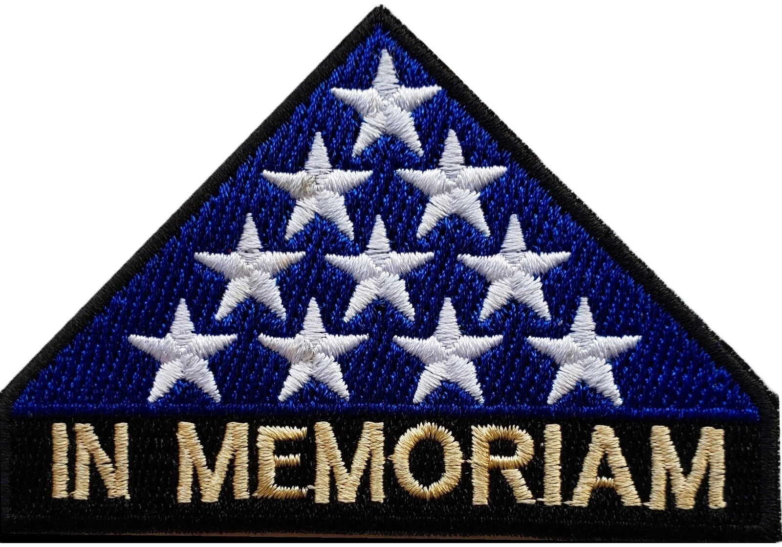 NEW IN MEMORIAM FOLDED FLAG PATCH iron-on Embroidered US Army VETERAN 3.5″