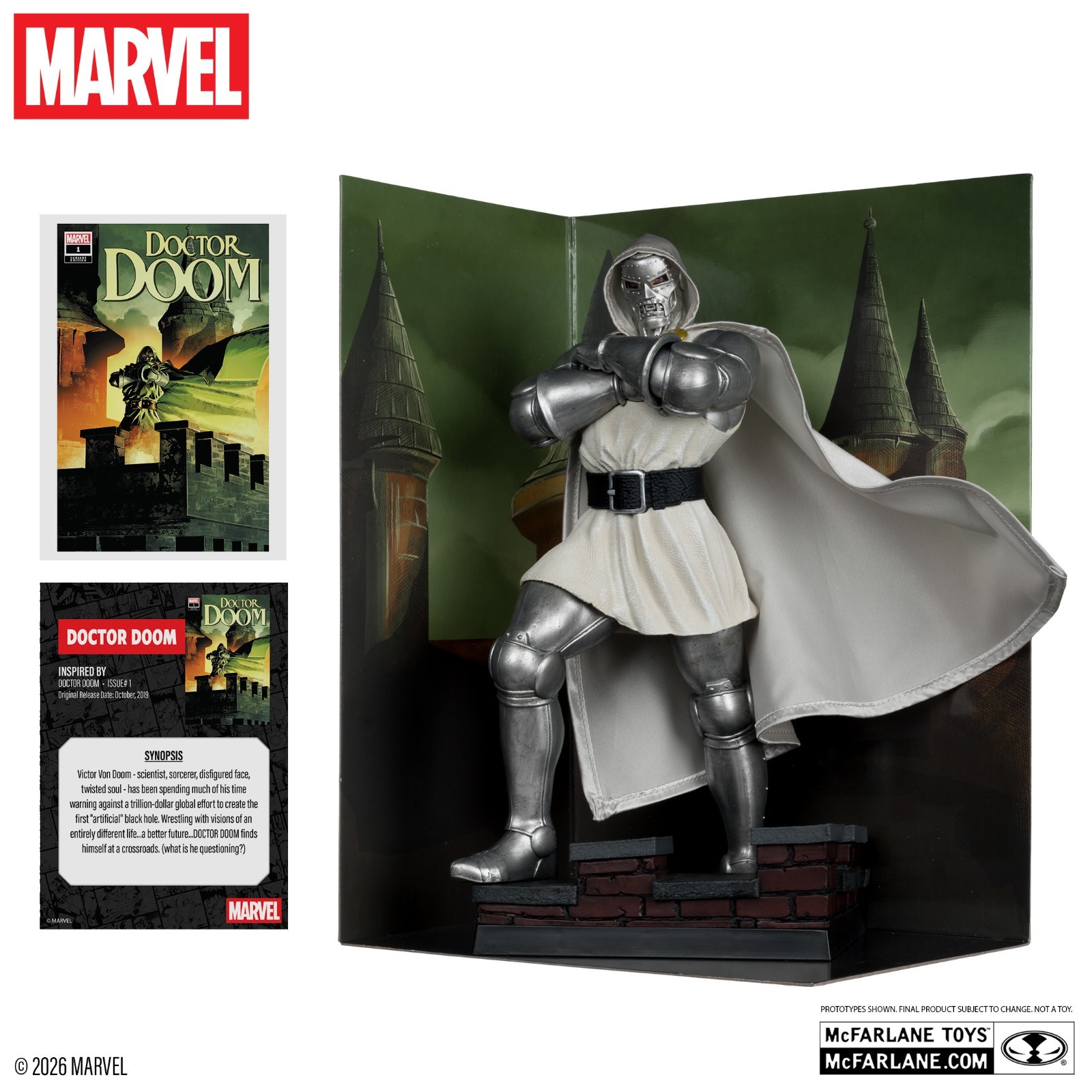 Marvel Doctor Doom Gold Label Future Foundation White 1:6 Figure McFarlane NEW