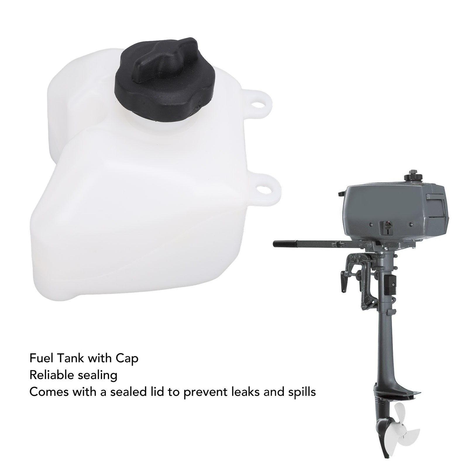 Fuel Tank With Cover Strong Sealing Oil Tank Assembly For Outboard Motor 2 Stro･