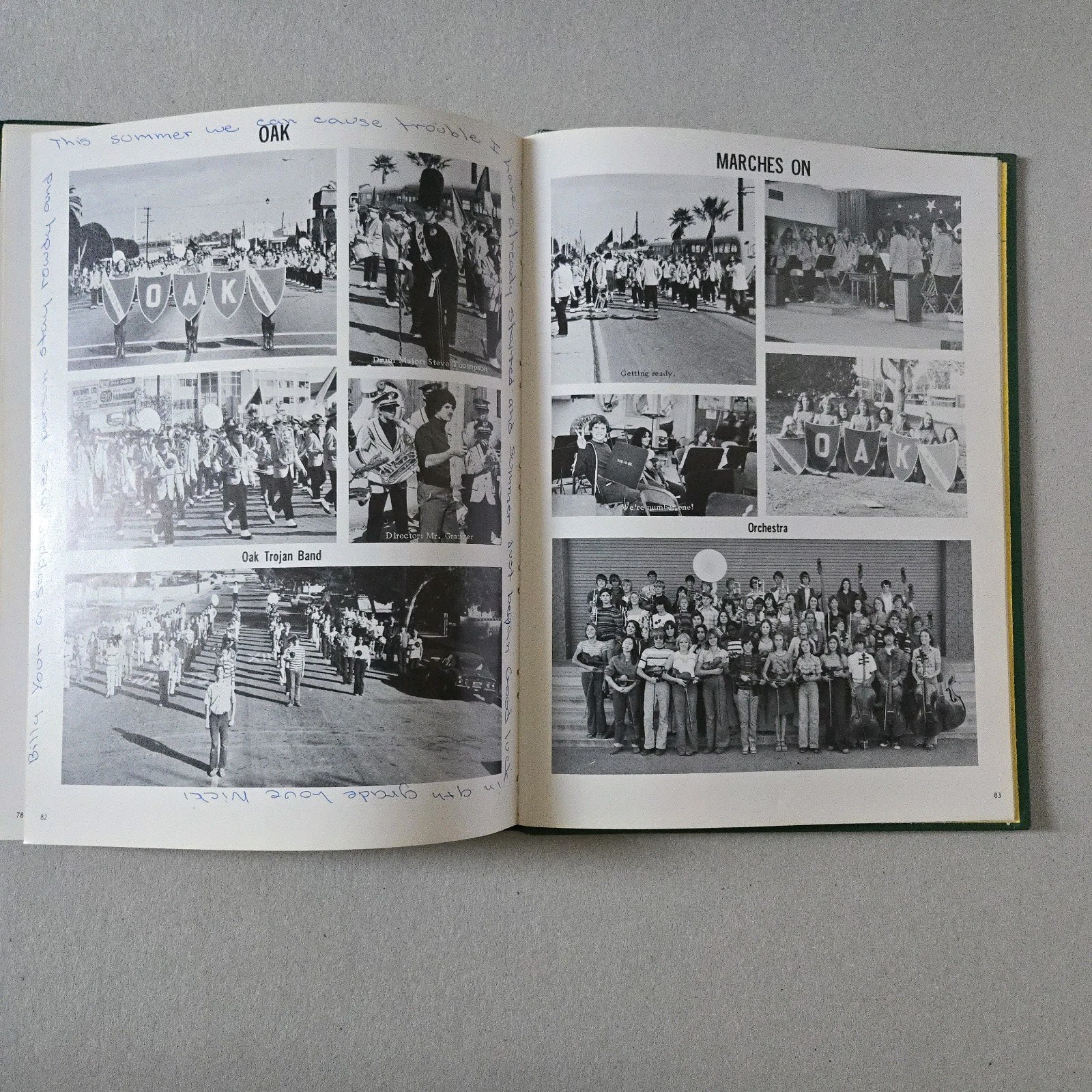1976 1977 Oak Junior High School Trojans Anaheim California Yearbooks AS IS