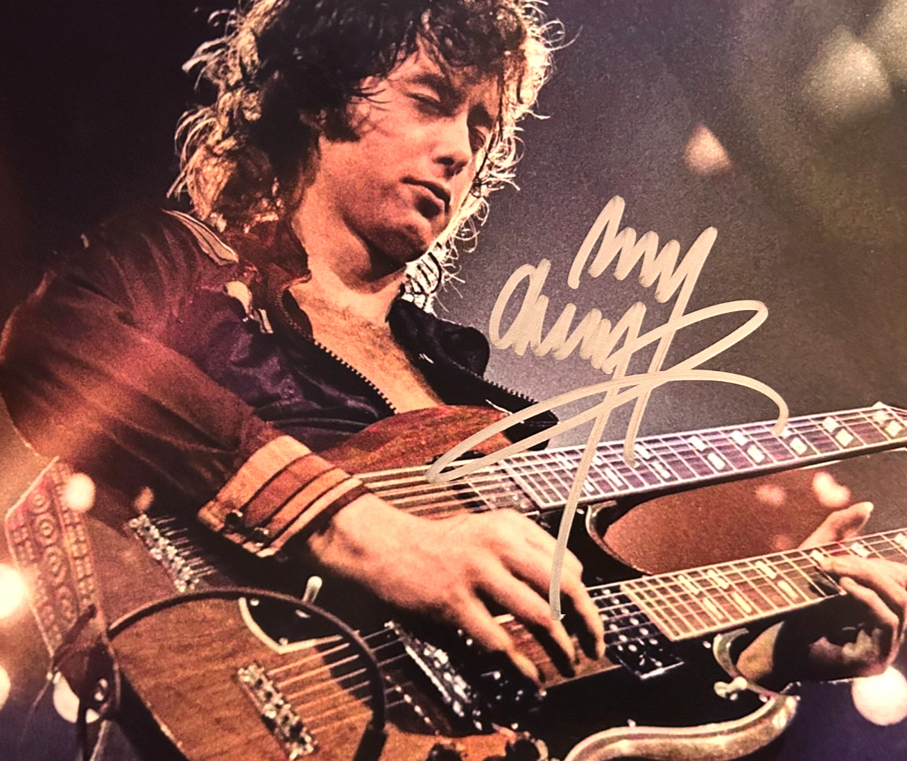 Jimmy Page (LED ZEPPELIN) Signed 8×10 inch Original Authentic Autograph w/COA
