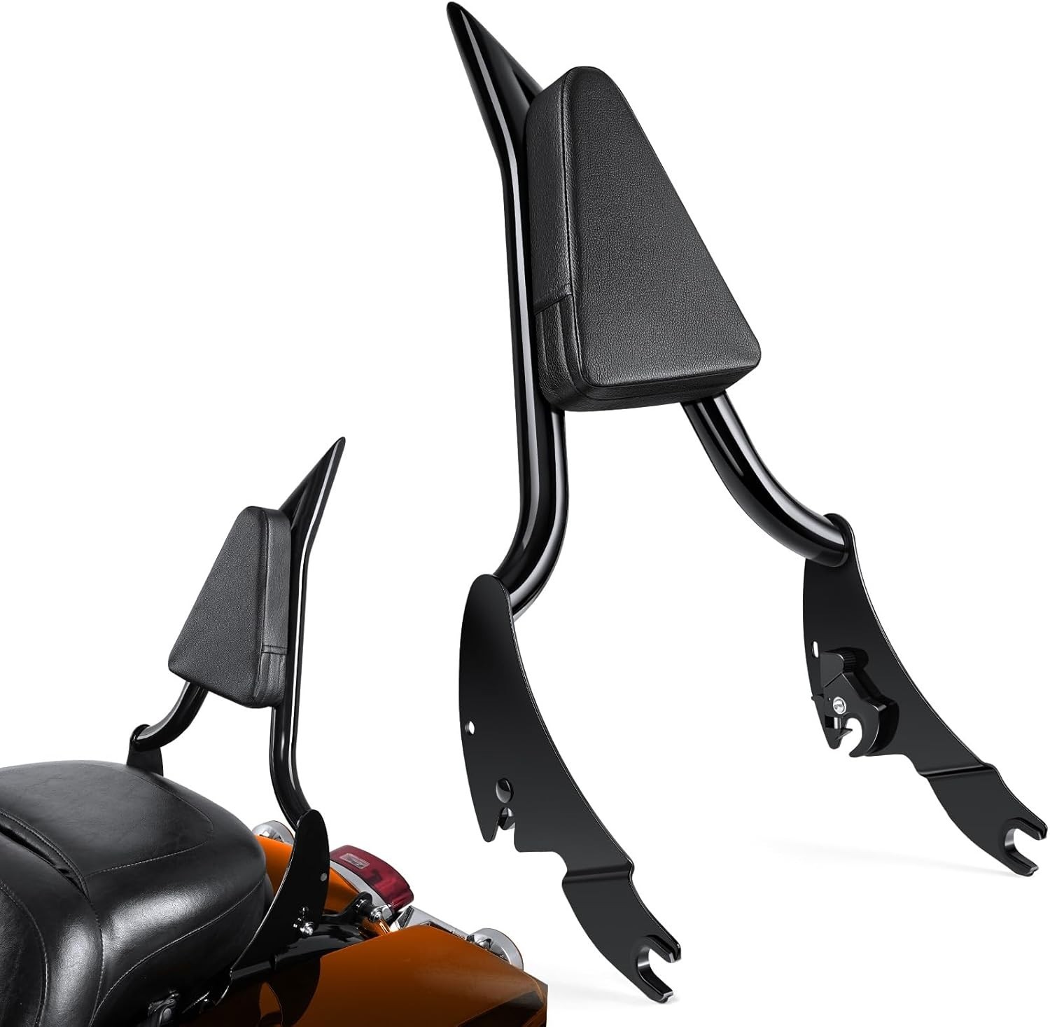 Tall Passenger Sissy Bar Rear Backrest for Harley Davidson Dyna Wide Glide St…