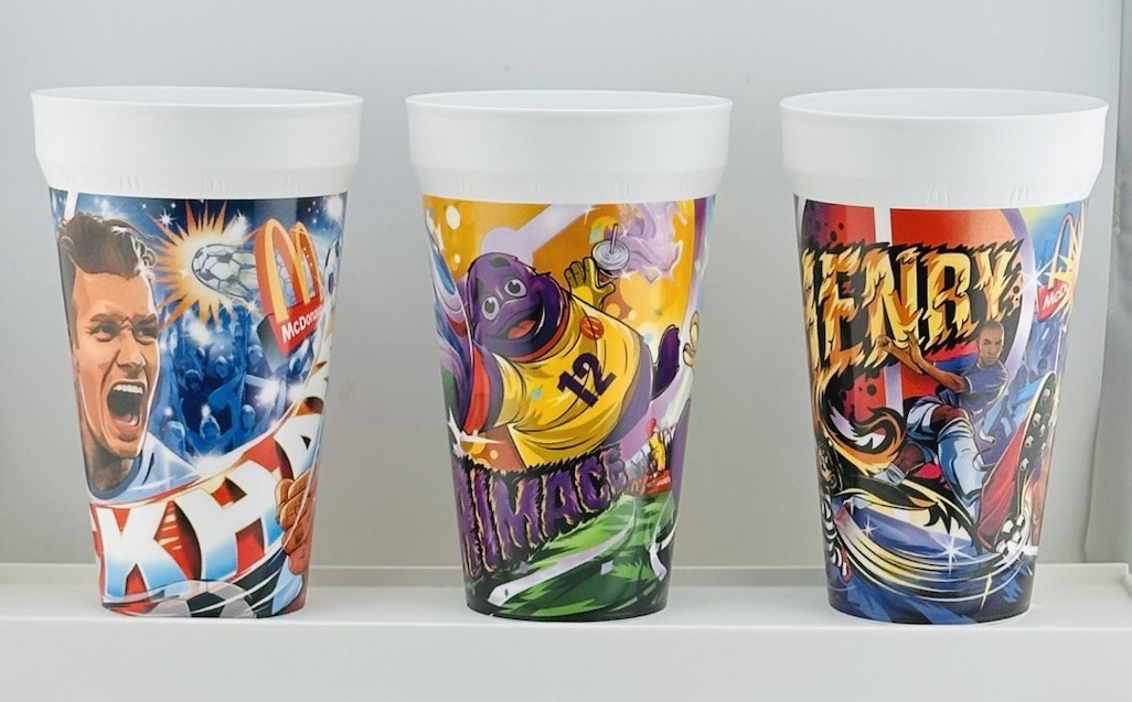 McDonald’s 2026 FIFA World Cup Collectible Cups Complete Set 9 Cups (OPENED)
