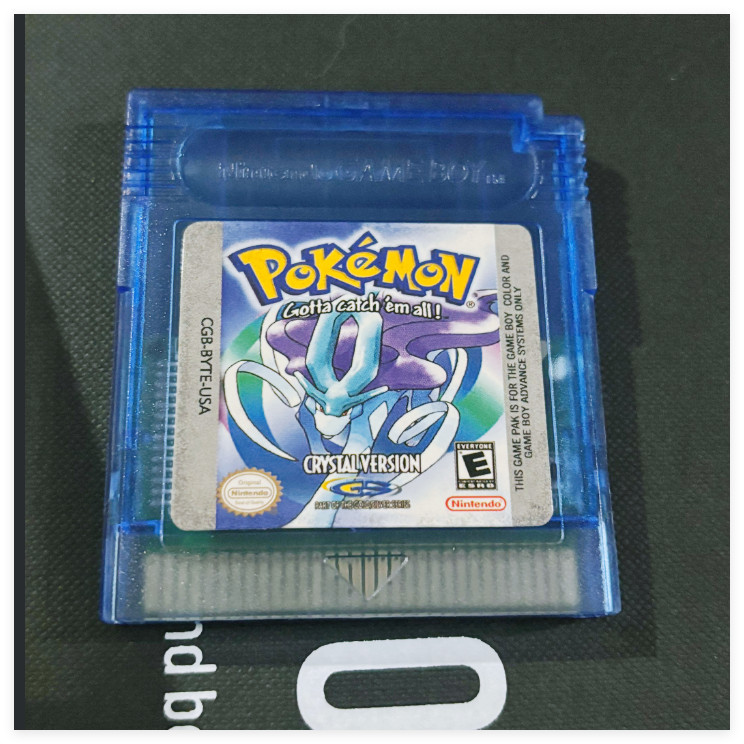 Crystal Version For Game Boy Color (GBC) , English Cartridge Game Tested US Ship