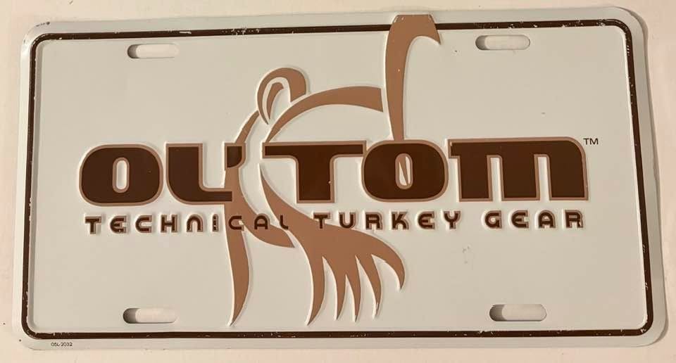 Ol Tom Technical Turkey Gear Booster License Plate Turkey Hunting Hunter Hunt